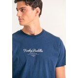 FUNKY BUDDHA BOMBER JACKET FBM026-01217-NAVY Blue Image 2