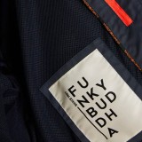 Ανδρικό Μπουφάν Μπλε - Funky Buddha  Εικόνα 5