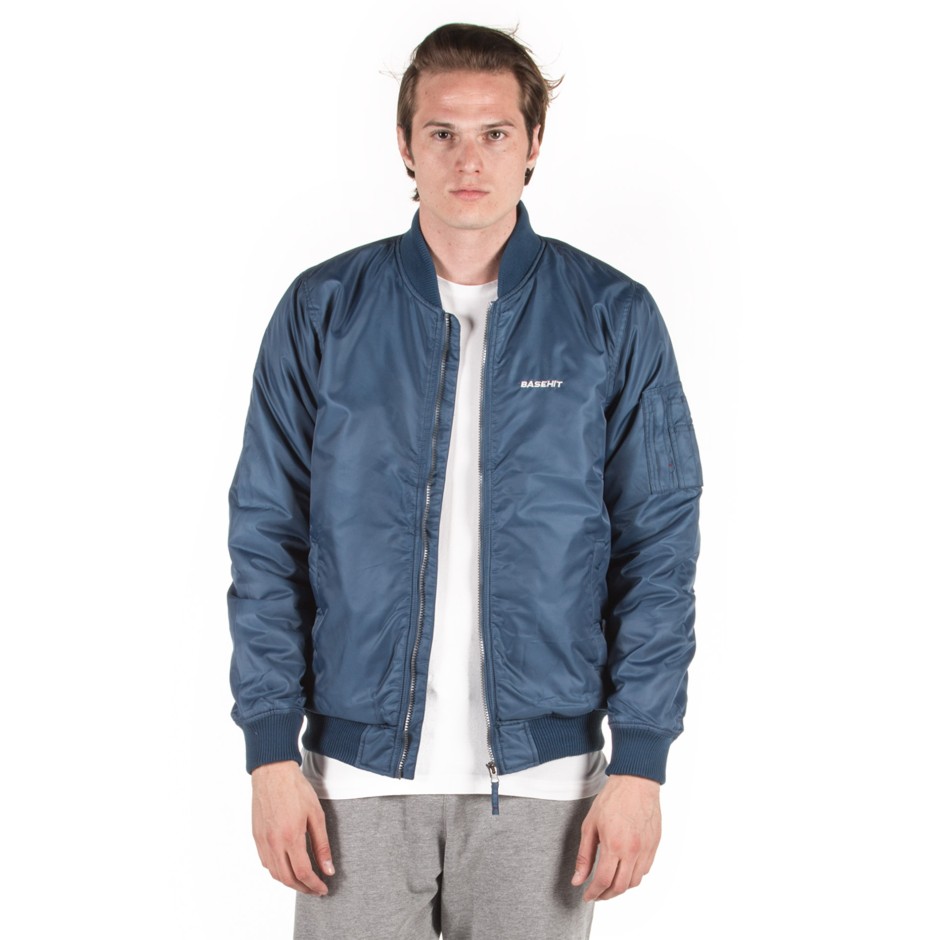 BASEHIT BASIC BOMBER JACKET 182.BM10.144-NW710 BLUE Μπλε