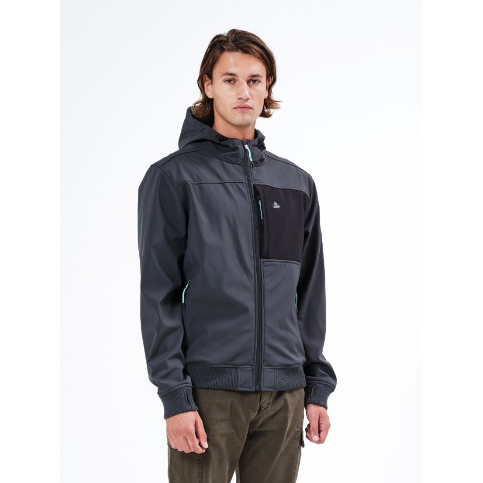 BASEHIT 212.BM11.82-BD D.GREY/BLACK Ανθρακί