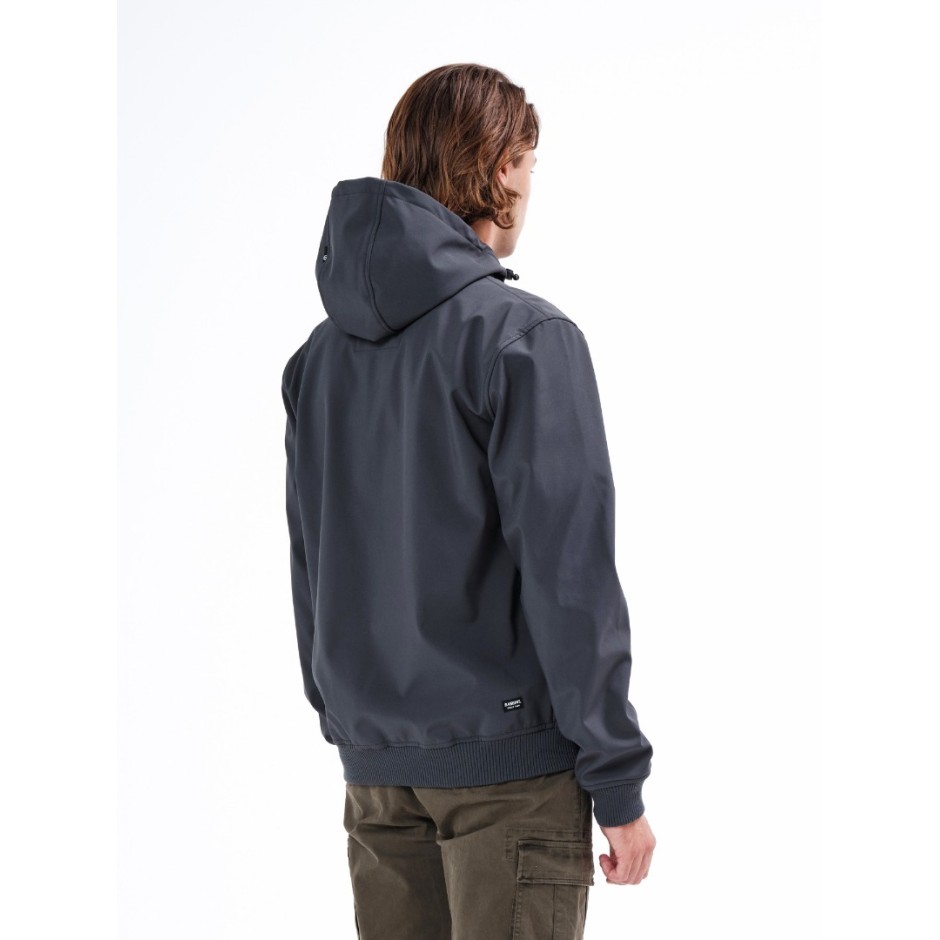 BASEHIT 212.BM11.82-BD D.GREY/BLACK Ανθρακί