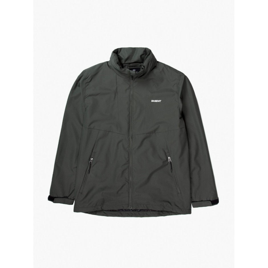 BASEHIT MEN'S JACKET WITH ROLL-IN HOOD 201.BM10.10-RP OLIVE OLIVE