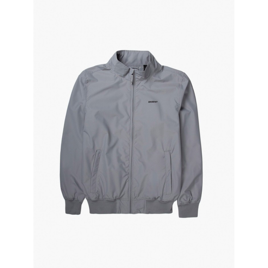 BASEHIT MEN'S RIBBED JACKET 201.BM10.36-RP CEMENT Coal
