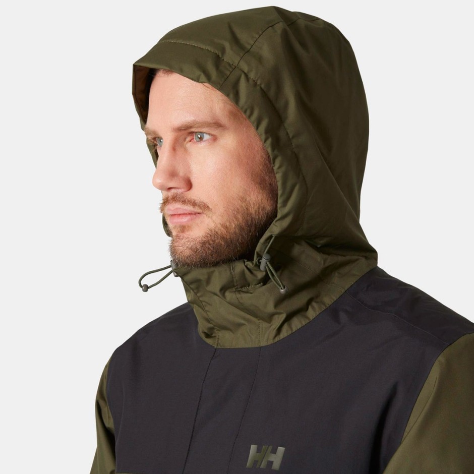 Ανδρικό Μπουφάν Πράσινο - Helly Hansen Vancouver Fleece Lined Waterproof