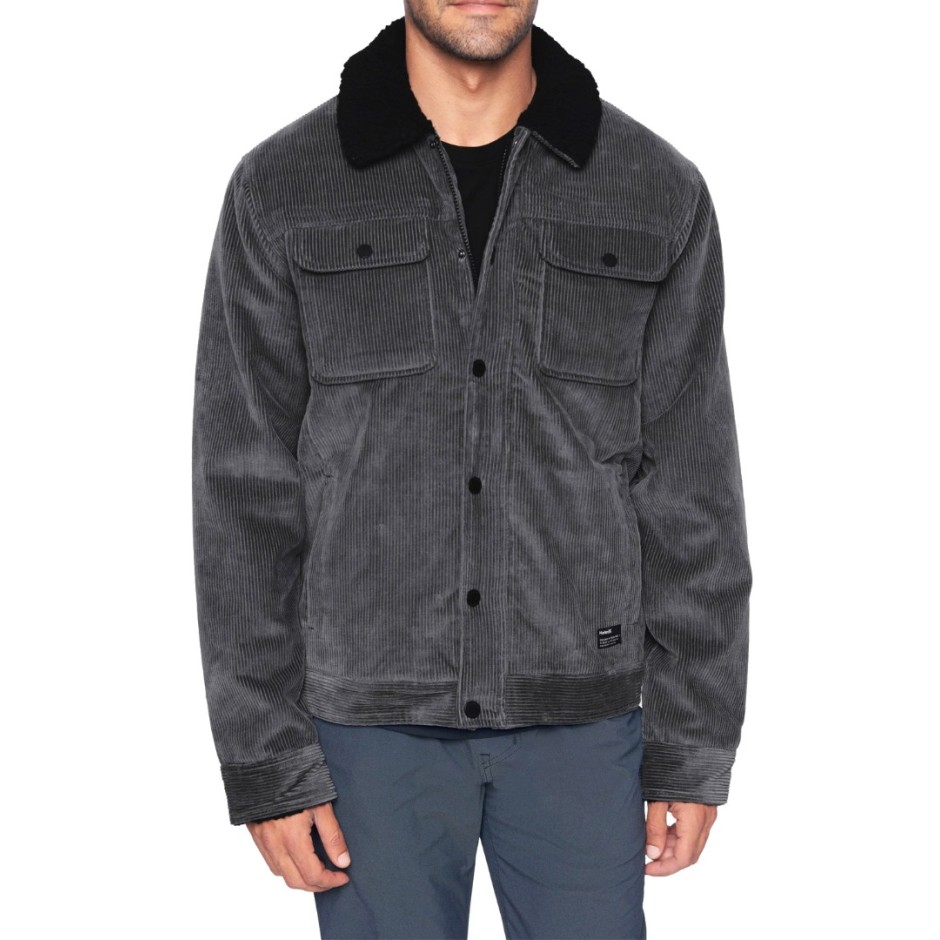HURLEY GURNEY CORDUROY JACKET H6N165F1CO-016 Grey