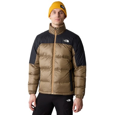 The North Face Diablo Recycled Down Καφέ - Ανδρικό Μπουφάν Με Όρθιο Γιακά