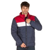 EMERSON ROLL-IN HOOD FAKE DOWN QUILTED JACKET 192.EM10.65-RPSNAVYBLU/WHITE/RED Blue Image 
