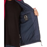EMERSON ROLL-IN HOOD FAKE DOWN QUILTED JACKET 192.EM10.65-RPSNAVYBLU/WHITE/RED Blue Image 1