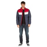 EMERSON ROLL-IN HOOD FAKE DOWN QUILTED JACKET 192.EM10.65-RPSNAVYBLU/WHITE/RED Blue Image 2