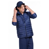 BODY ACTION MEN QUILT PADDED JACKET WITH HOOD 073926-01-04K Blue