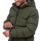 BE:NATION PADDED JACKET WITH DETACHABLE HOOD 08302301-7B Green