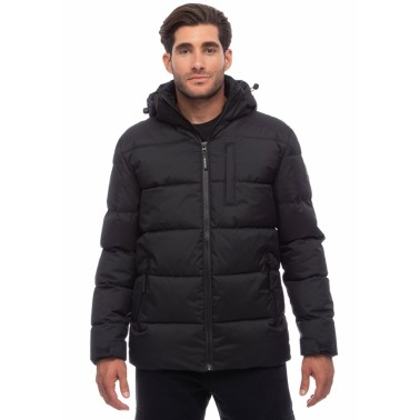 BE:NATION PADDED JACKET WITH DETACHABLE HOOD 08302301-01 Black