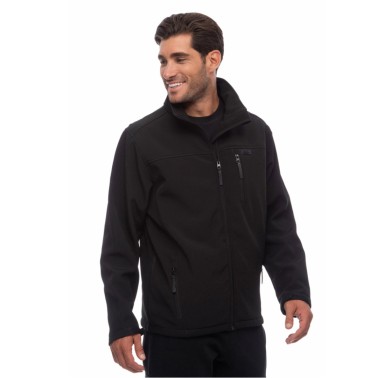Be:Nation Light Softshell Μαύρο - Ανδρικό Μπουφάν