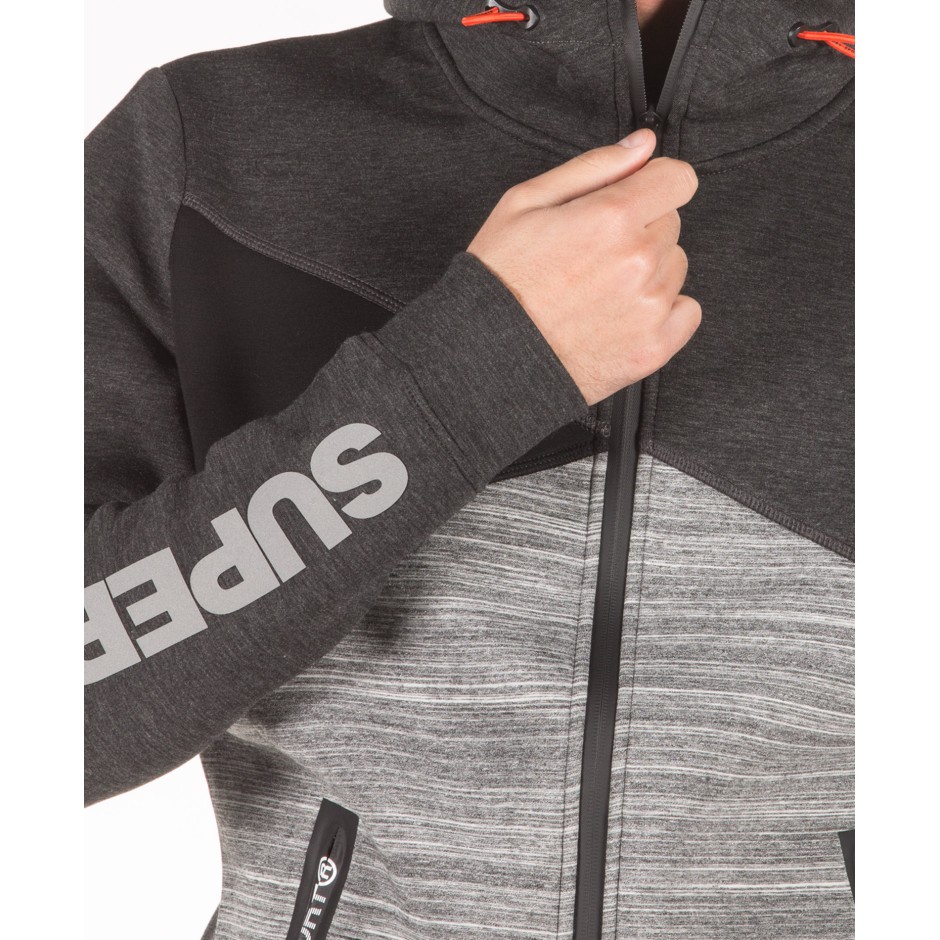 Superdry Felpa Corta Girocollo Gym Tech USA – Grigio Polvere, Taglia S, Donna, Con Dettagli Riflettenti - 2
