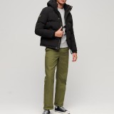 SUPERDRY EVEREST SHORT HOODED PUFFER M5011743A-12A Black Image 1