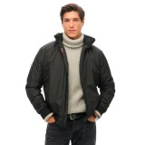 SUPERDRY D3 OVIN CITY HARRINGTON JACKET M5011900A-02A Black Image 