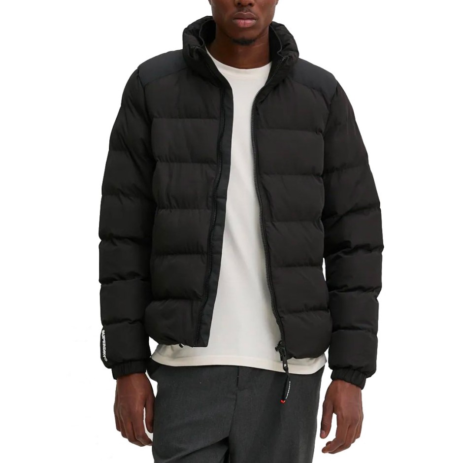 SUPERDRY D2 SDCD SPORTS PUFFER JACKET M5011912A-02A Black