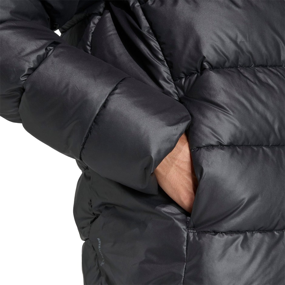 Ανδρικό Μπουφάν Μαύρο - adidas Sportswear Essentials CLIMAWARM