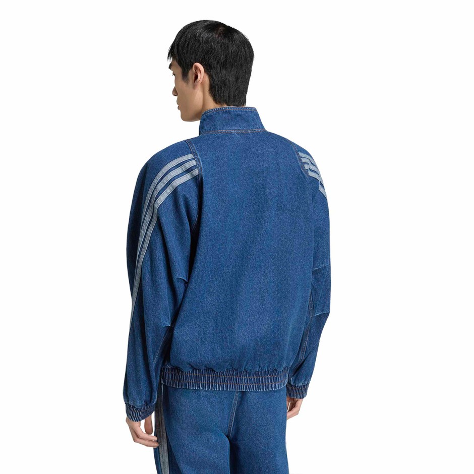 Men's Denim Jacket Blue - adidas Sportswear Stadium Loose Fit