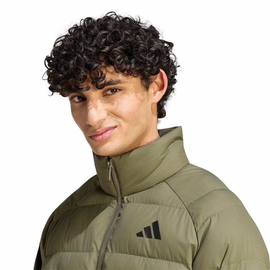 Ανδρικό Μπουφάν Χακί - adidas Sportswear Essentials Packable Insulated