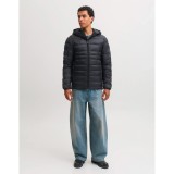 JACK & JONES JJEKINGSLEY LIGHT PUFFER HOOD NOOS 12298869-5028413 Μαύρο Εικόνα 4