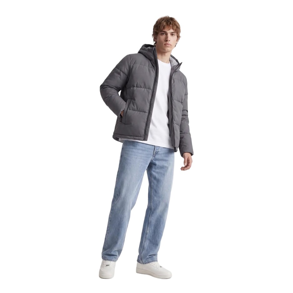 JACK & JONES JJGALAXY PUFFER JACKET 12303930-5080409 Grey