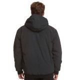 Quiksilver Classik Hood Μαύρο - Ανδρικό Μπουφάν