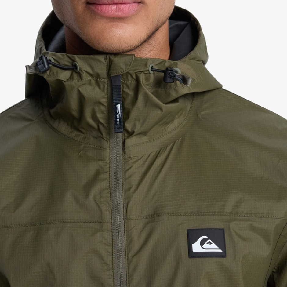 Ανδρικό Μπουφάν Χακί - Quiksilver Overcast 3K Tape