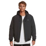 Quiksilver Classik Hood Μαύρο - Ανδρικό Μπουφάν Εικόνα 