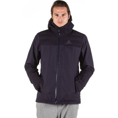 SALOMON STORMBRAVER JACKET LC1195300-NIGHT SKY Blue