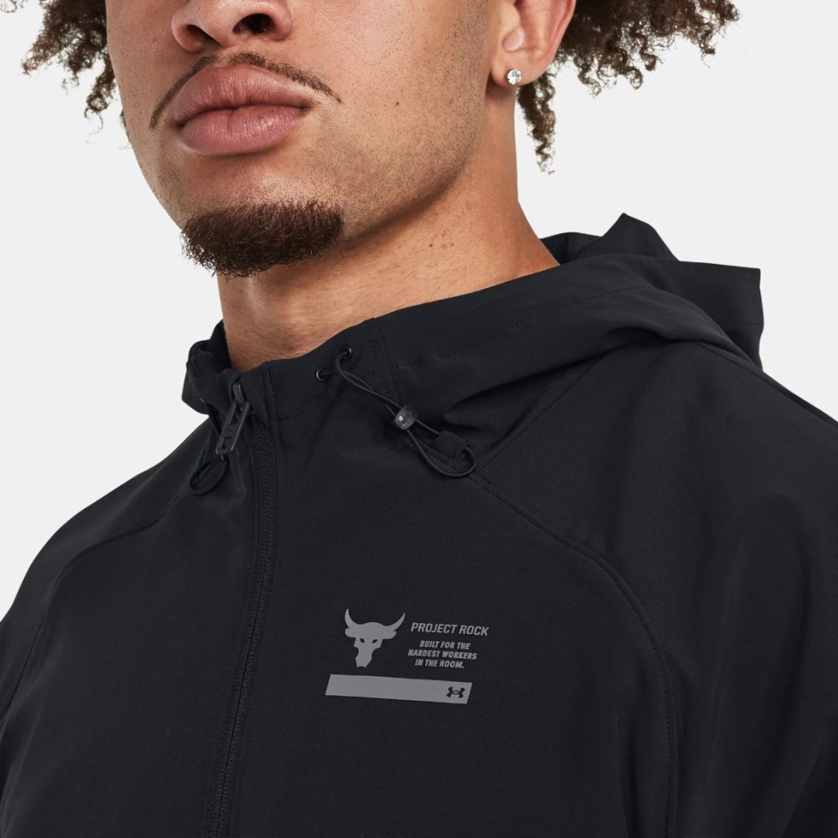 UNDER ARMOUR PJT ROCK UNSTOPPABLE JKT 1380538-001 Black