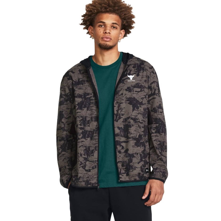 UNDER ARMOUR PJT RCK ISO TIDE HYBRID JKT 1383215-176 Brown