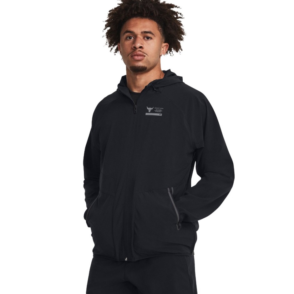 UNDER ARMOUR PJT ROCK UNSTOPPABLE JKT 1380538-001 Black