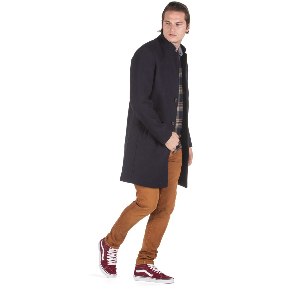TOM TAILOR 1ST 910 CLASSIC WOOL COAT 1012017-10668 Blue