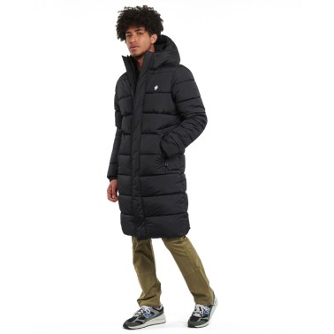 Ανδρικό Μπουφάν SUPERDRY D2 CODE SL HOODED LONGLINE PUFFER Μαύρο M5011513A-02A 