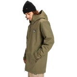 Ανδρικό Μπουφάν Χακί - Quiksilver Overcast 3K Parka  Εικόνα 1