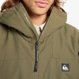 Ανδρικό Μπουφάν Χακί - Quiksilver Overcast 3K Parka  Εικόνα 3