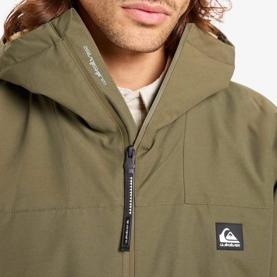 Ανδρικό Μπουφάν Χακί - Quiksilver Overcast 3K Parka 
