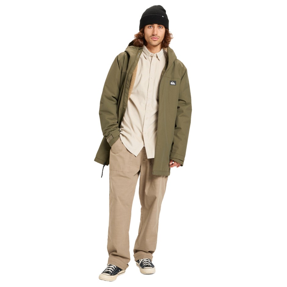 Ανδρικό Μπουφάν Χακί - Quiksilver Overcast 3K Parka 