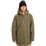 Ανδρικό Μπουφάν Χακί - Quiksilver Overcast 3K Parka  Εικόνα 