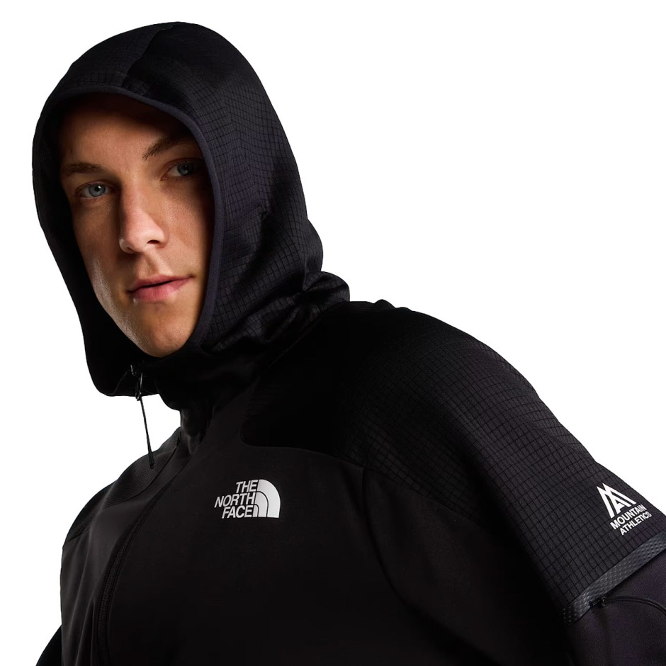 Men's Jacket Black - The North Face Mountain Athletics Hooded Fleece 2.0 