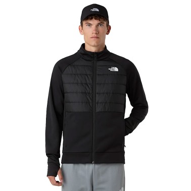 THE NORTH FACE M REAXION 2.0 FLEECE HYBRID FULL ZIP JAC NF0A8DVXKS7-KS7 Black