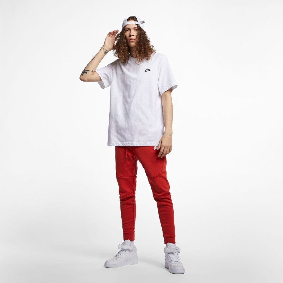 Ανδρική Κοντομάνικη Μπλούζα Λευκή - Nike Sportswear Club