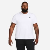 Ανδρική Κοντομάνικη Μπλούζα Λευκή - Nike Sportswear Club Εικόνα 2