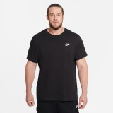 Ανδρική Κοντομάνικη Μπλούζα Μαύρη - Nike Sportswear Club Εικόνα 2