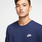 Ανδρική Κοντομάνικη Μπλούζα Μπλε - Nike Sportswear Club Εικόνα 0