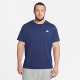 Ανδρική Κοντομάνικη Μπλούζα Μπλε - Nike Sportswear Club Εικόνα 2