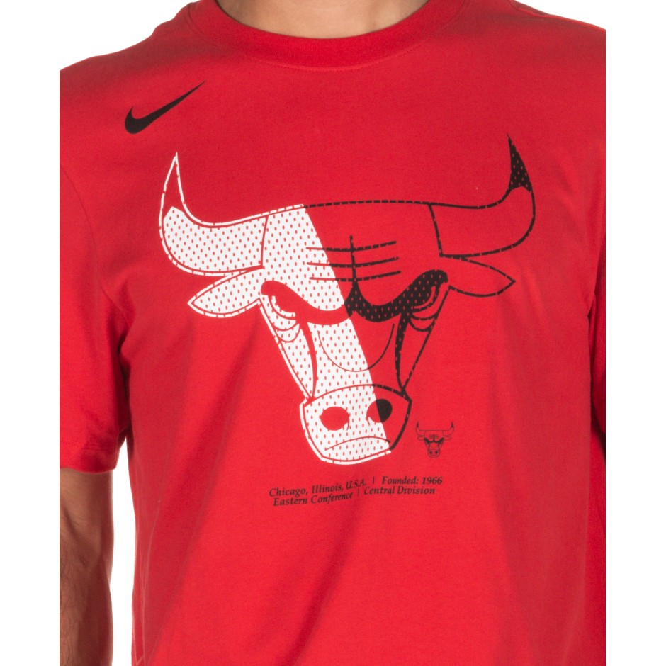 NIKE DRI-FIT CHICAGO BULLS MEN'S NBA T-SHIRT AT0403-657 Red