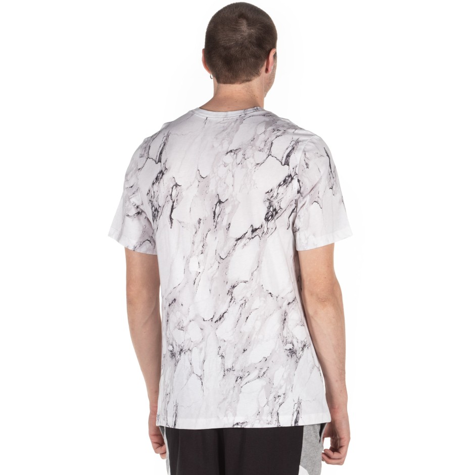 NIKE HBR MEN'S PRINTED BASKETBALL T-SHIRT CD1089-100 White