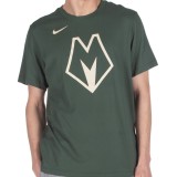 NIKE DRI-FIT NBA T-SHIRT BUCKS CITY EDITION LOGO BV8916-323 Green Image 1